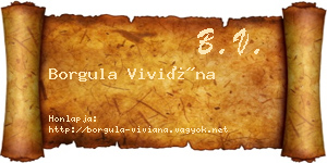 Borgula Viviána névjegykártya